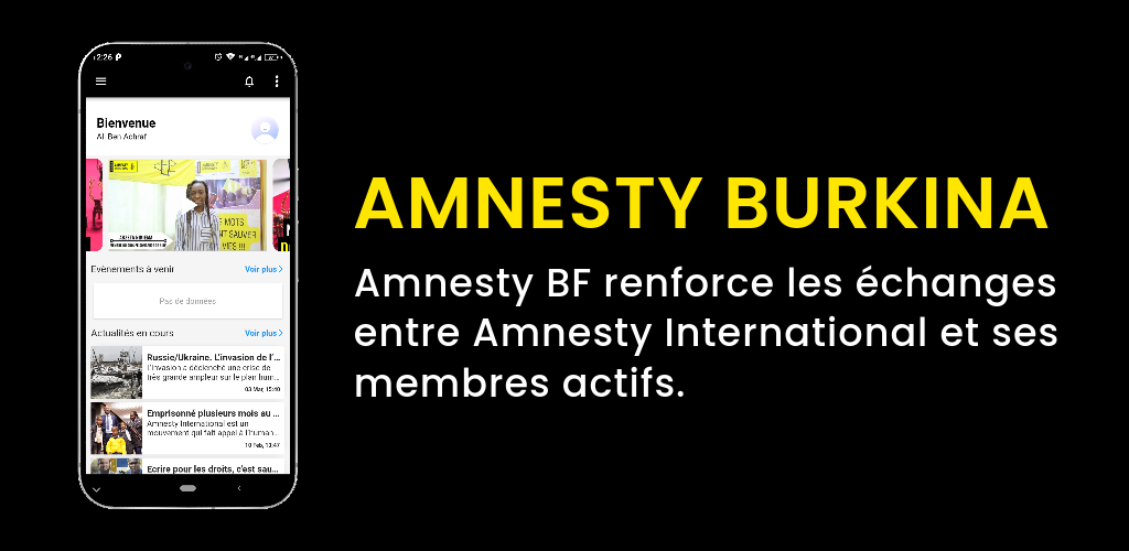 Application Mobile Amnesty Burkina